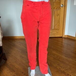 Lacoste Brand Orange - Red casual pants   Size 10